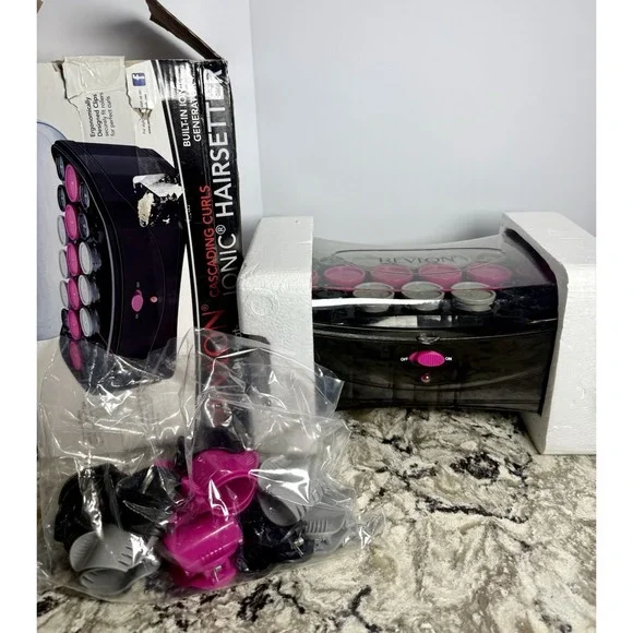 Revlon Perfect Heat Cascading Curls Ionic Hairsetter Curlers NIB - Picture 8 of 8